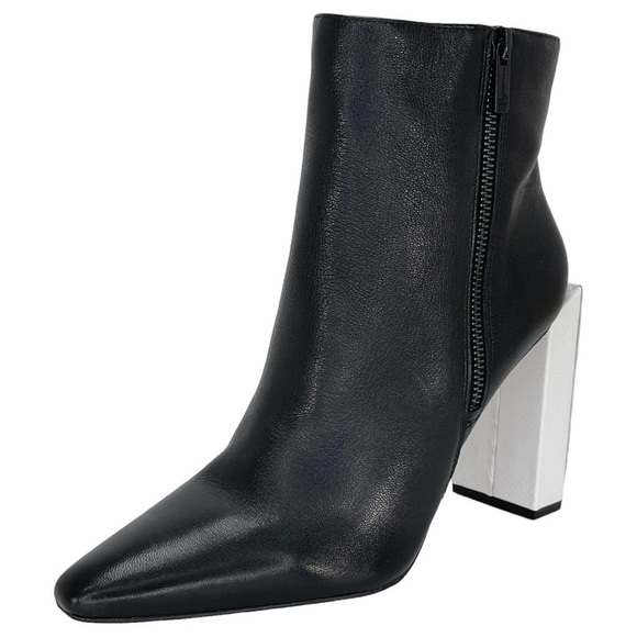 Jessica Simpson Timea Leather Heeled Womens Ankle Boots Size 9M - Picture 1 of 16